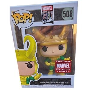 Funko Pop Marvel 80 Years 508 Loki‎ Classic Comic Collector Corps Exclusive  New